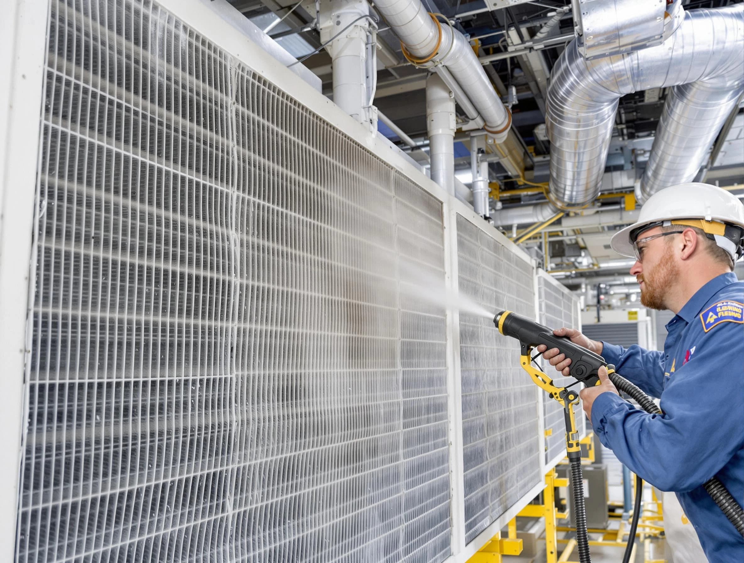 Professional commercial coil cleaning by Elk Ridge Air Duct Cleaning in Elk Ridge