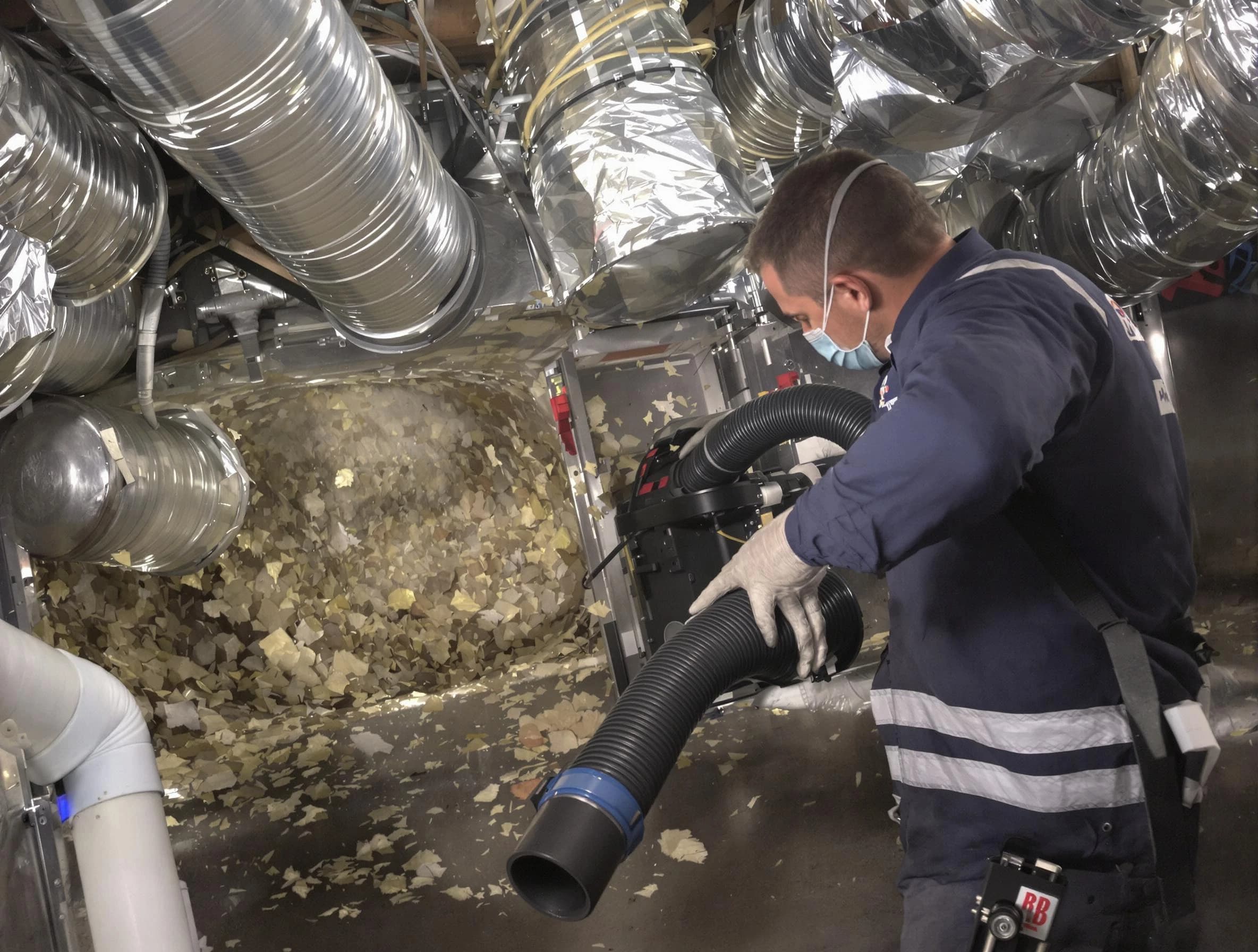 Elk Ridge Air Duct Cleaning specialist operating negative pressure cleaning equipment for thorough duct maintenance in Elk Ridge