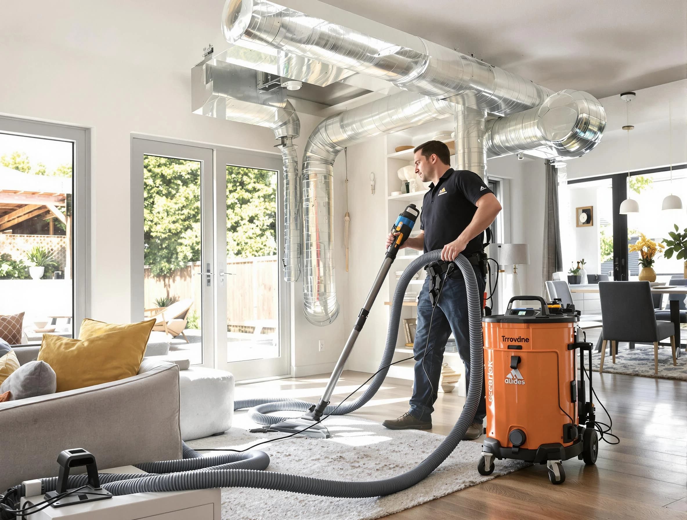 Elk Ridge Air Duct Cleaning specialist performing thorough residential duct cleaning using advanced equipment in Elk Ridge